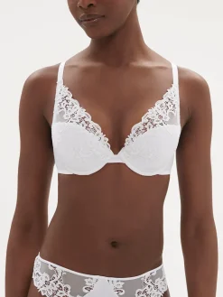 Soutien-gorge push-up décolleté plongeant - Blanc
