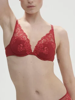 Soutien-gorge push-up décolleté plongeant - Lipstick