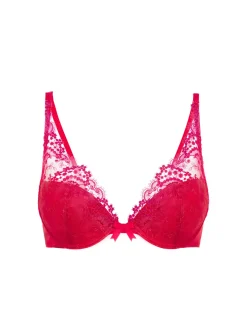 Soutien-gorge push-up décolleté plongeant - Rouge Rainbow