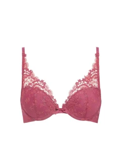 Soutien-gorge push-up décolleté plongeant - Rose Santal