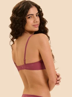 Soutien-gorge push-up décolleté plongeant - Rose Santal