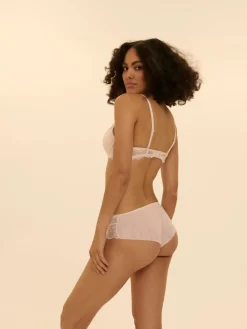 Soutien-gorge push-up décolleté plongeant - Rose sakura