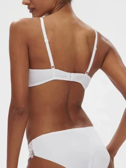 Soutien-gorge push-up décolleté plongeant - Blanc Cristal