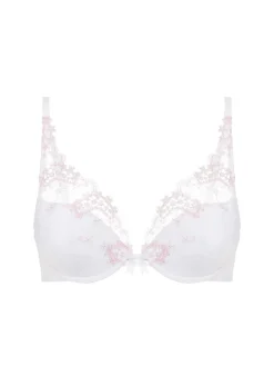 Soutien-gorge push-up décolleté plongeant - Blanc Cristal