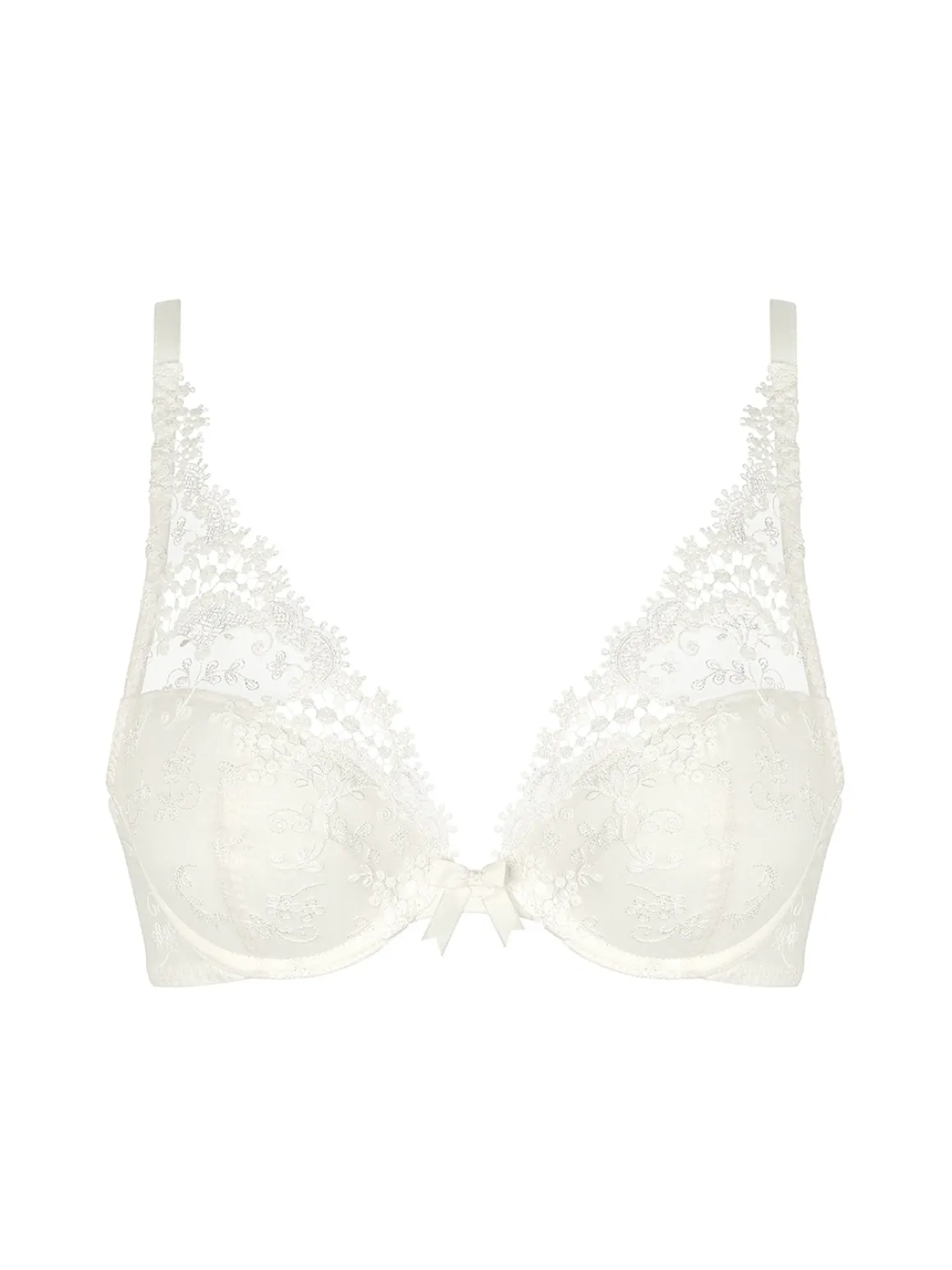 Soutien-gorge push-up décolleté plongeant - Naturel