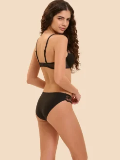 Soutien-gorge push-up décolleté plongeant - Noir