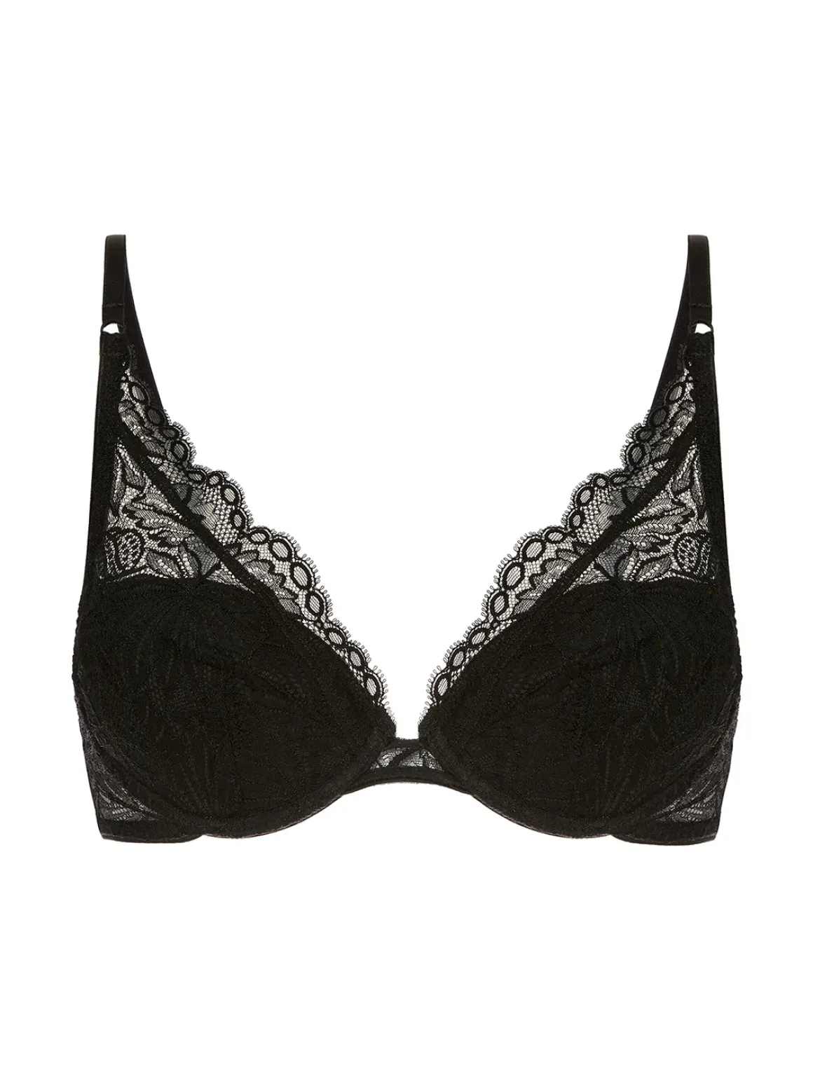 Soutien-gorge push-up triangle - Noir