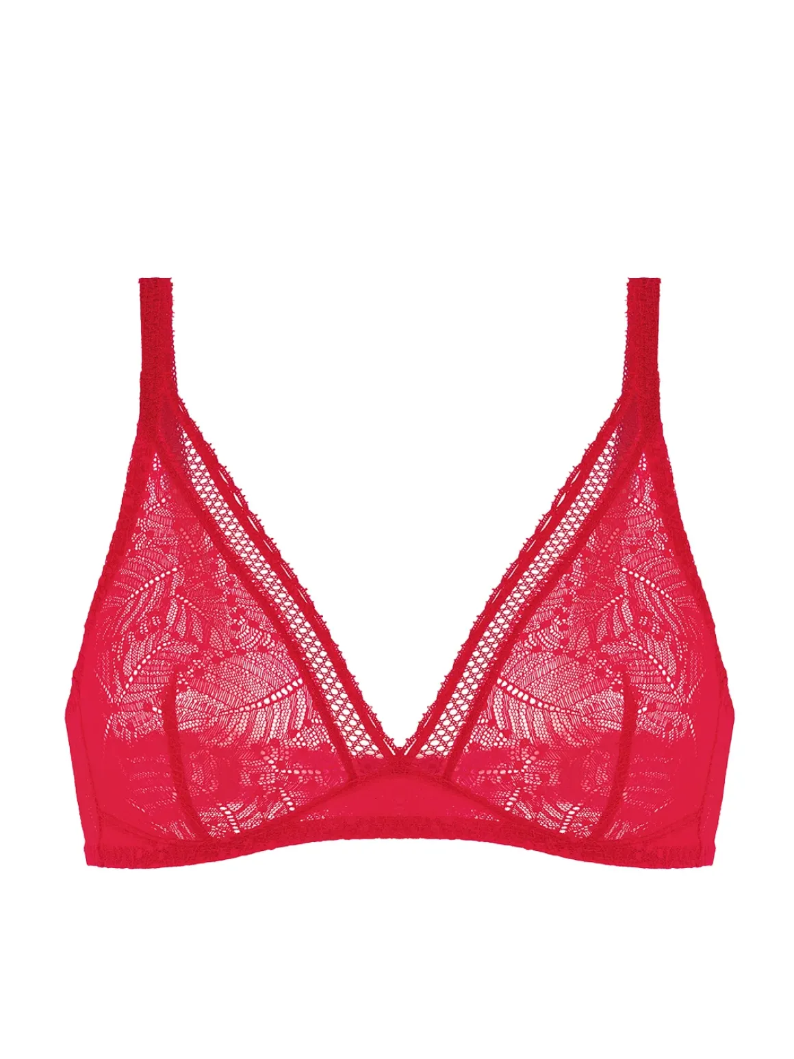 Soutien-gorge sans-armatures structuré - Rubis/rose