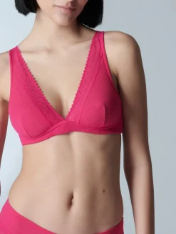 Soutien-gorge sans-armatures structuré - Fuschia