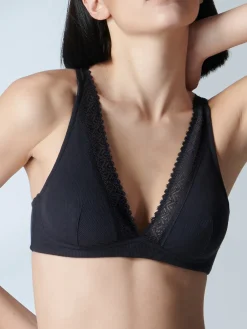 Soutien-gorge sans-armatures structuré - Noir