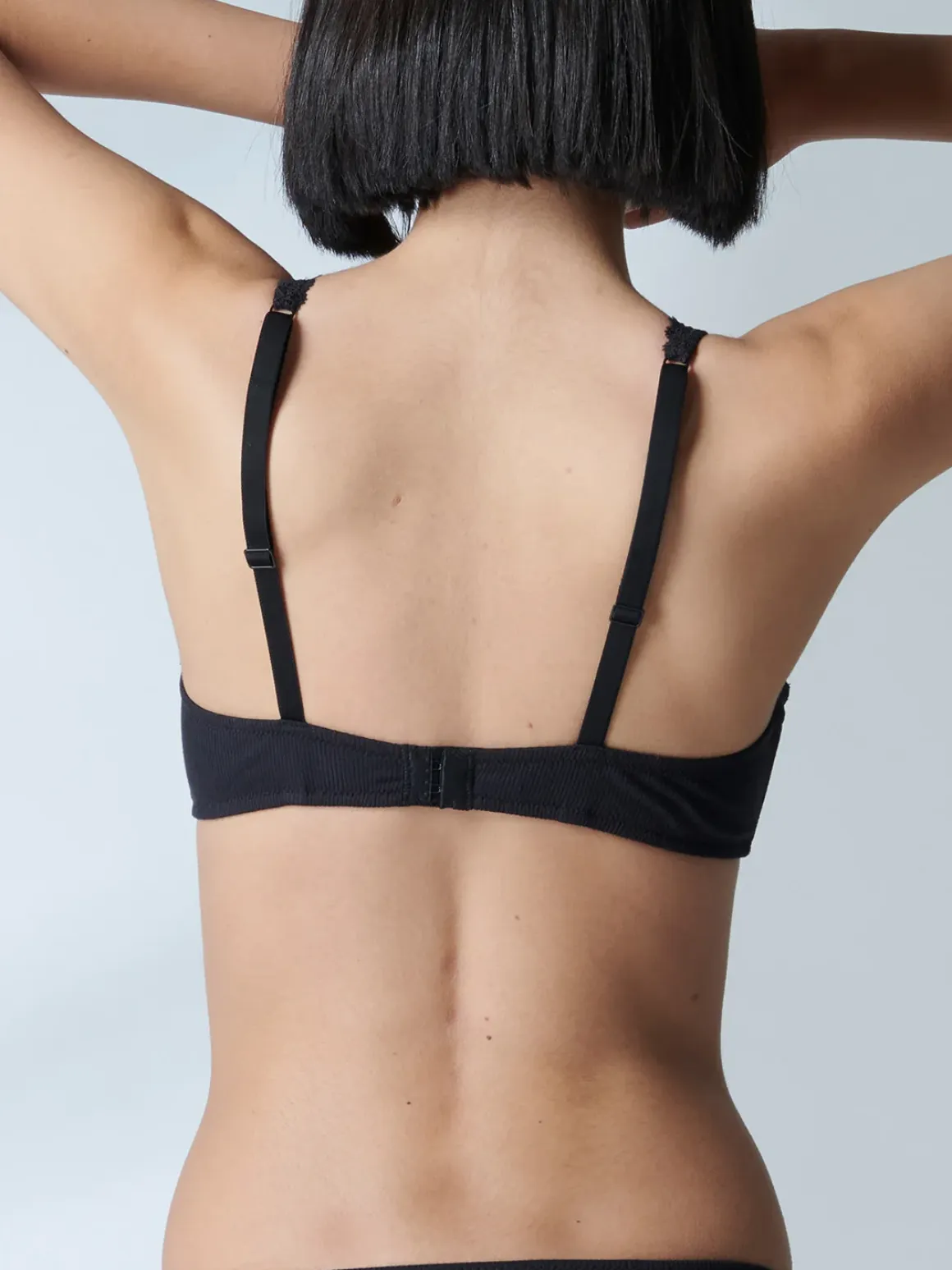 Soutien-gorge sans-armatures structuré - Noir