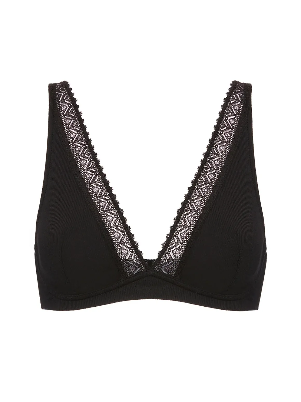 Soutien-gorge sans-armatures structuré - Noir