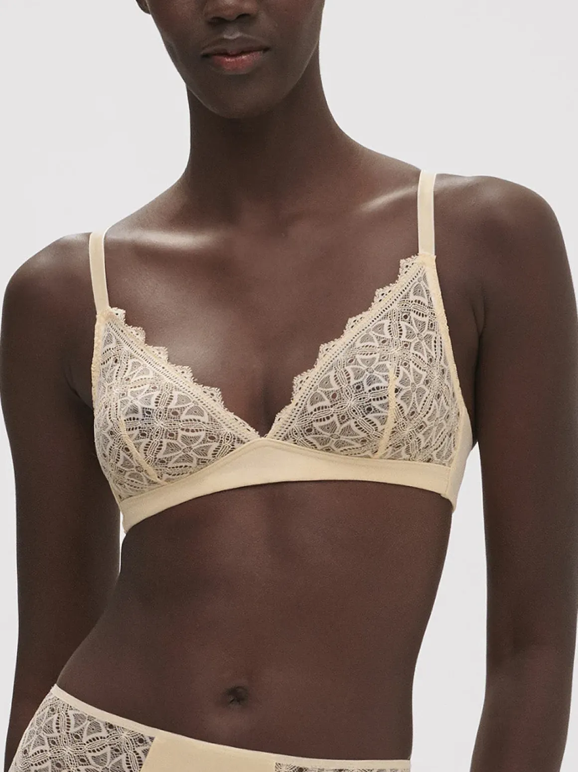 Soutien-gorge sans-armatures structuré - Vanille