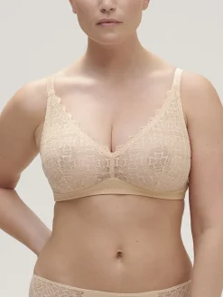 Soutien-gorge sans-armatures structuré - Vanille