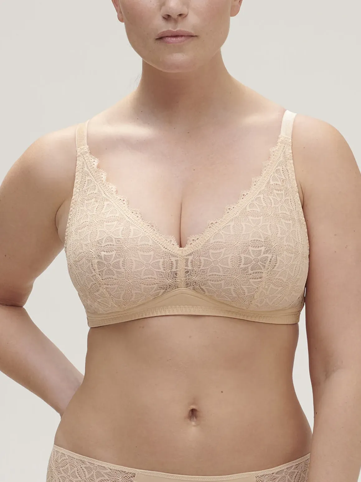 Soutien-gorge sans-armatures structuré - Vanille
