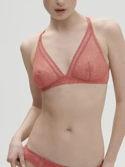 Soutien-gorge sans-armatures structuré - Rose Texas