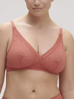 Soutien-gorge sans-armatures structuré - Rose Texas