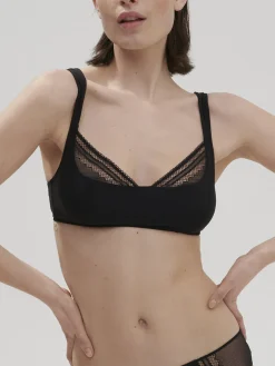 Soutien-gorge sans-armatures structuré - Noir