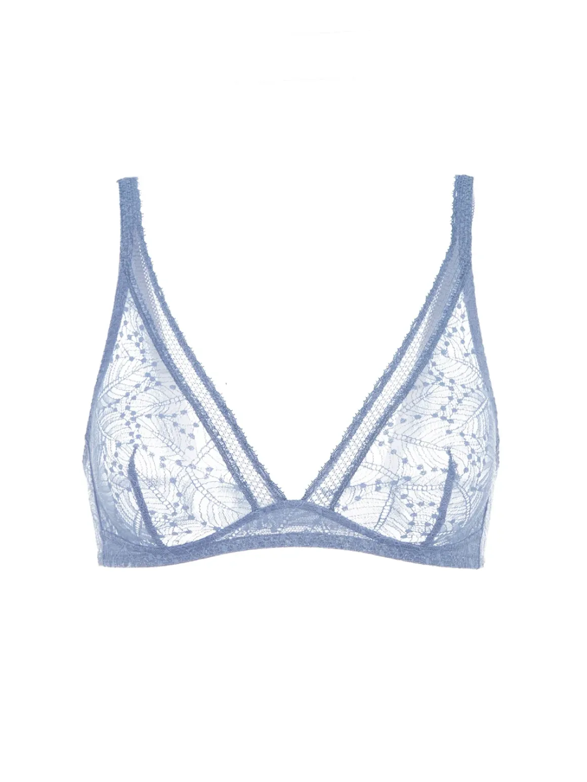 Soutien-gorge sans-armatures structuré - Bleu Chambray