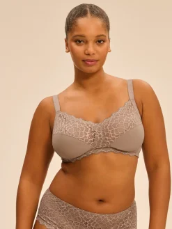 Soutien-gorge sans-armatures structuré - Grège