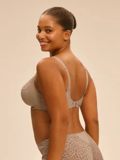 Soutien-gorge sans-armatures structuré - Grège