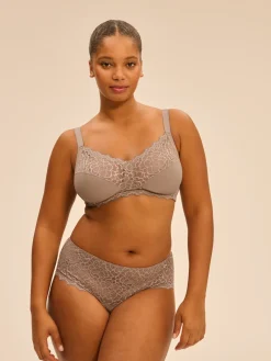Soutien-gorge sans-armatures structuré - Grège