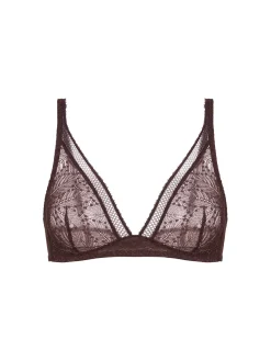 Soutien-gorge sans armatures structuré - Brun Foncé