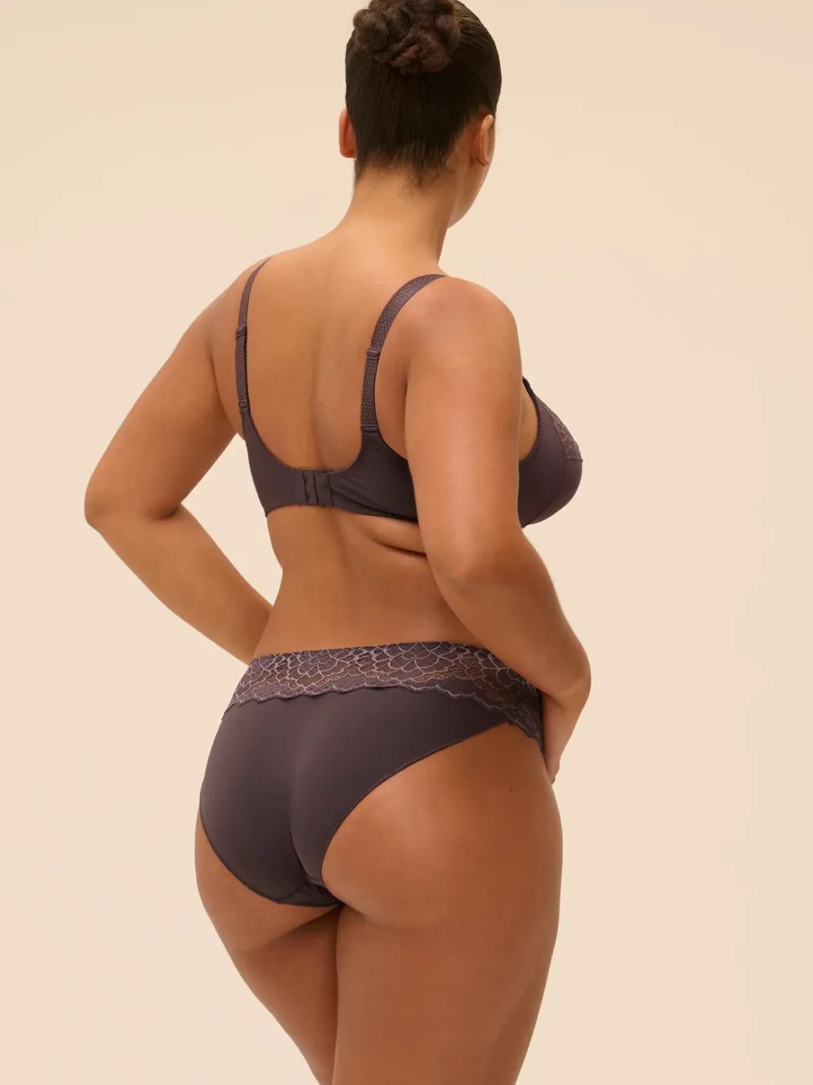Soutien-gorge sans armatures structuré - Gris Graphite