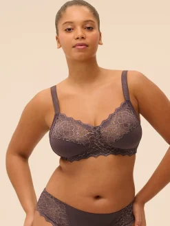Soutien-gorge sans armatures structuré - Gris Graphite