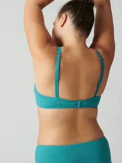 Soutien-gorge sans-armatures structuré - Bleu Saline