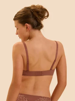 Soutien-gorge sans bretelles en Spacer 3D - Brun coco
