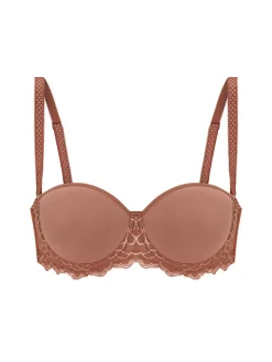 Soutien-gorge sans bretelles en Spacer 3D - Brun coco