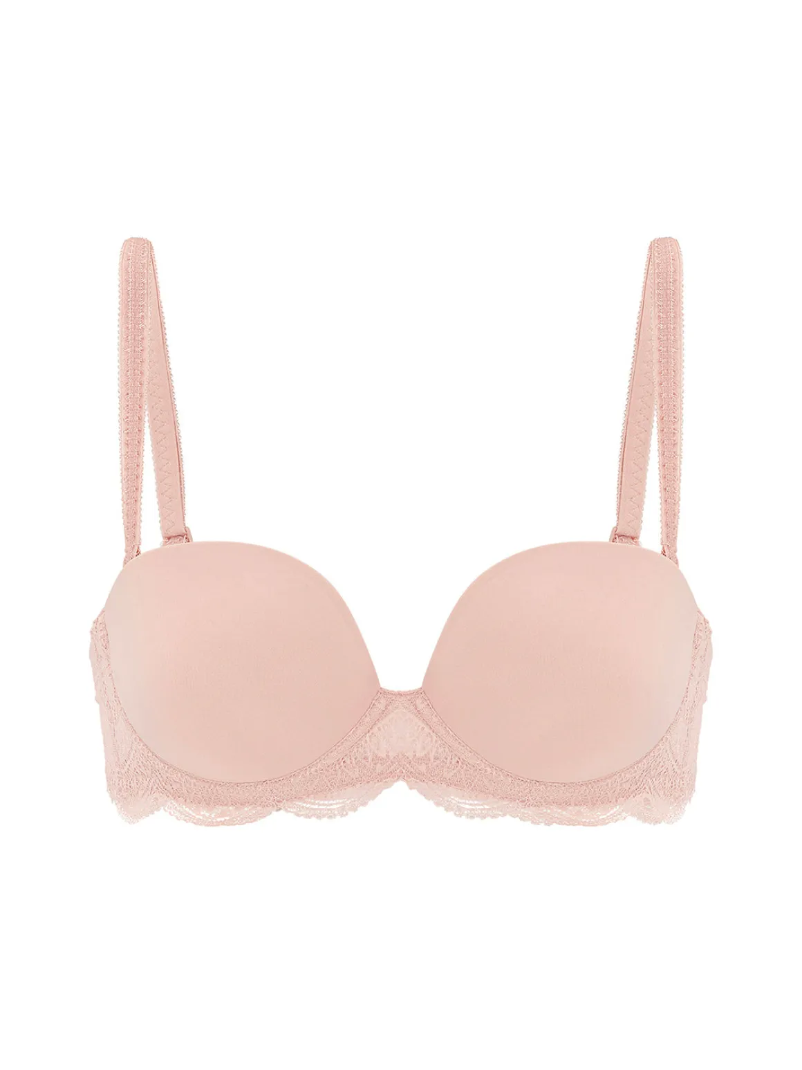 Soutien-gorge sans-bretelles décolleté plongeant - Peau Rosée