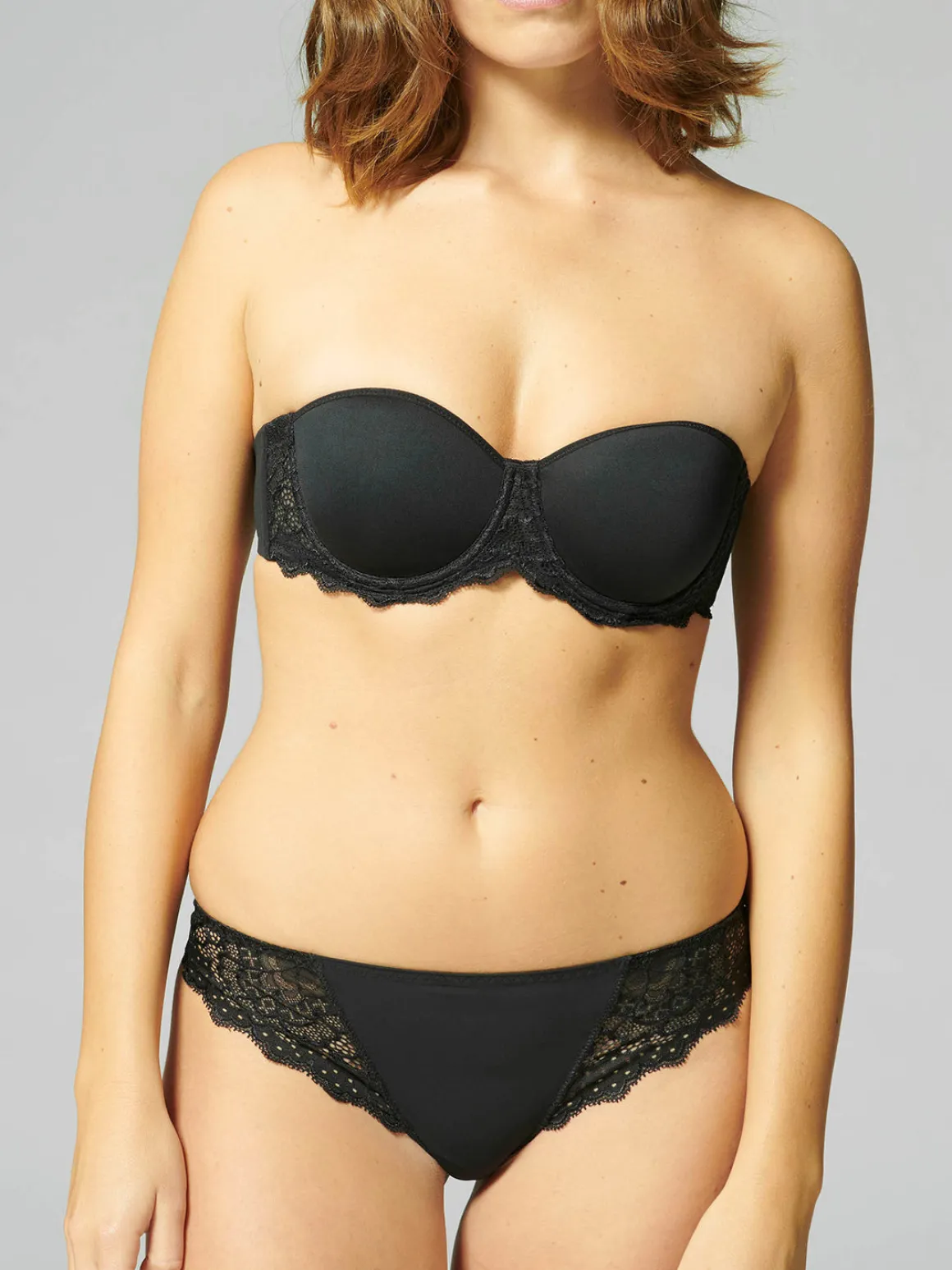 Soutien-gorge sans bretelles en Spacer 3D - Noir