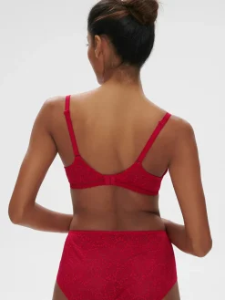 Soutien-gorge spacer décolleté plongeant - Rubis/rose