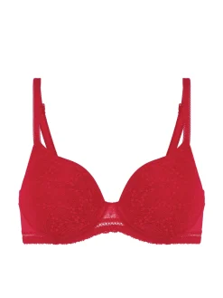 Soutien-gorge spacer décolleté plongeant - Rubis/rose