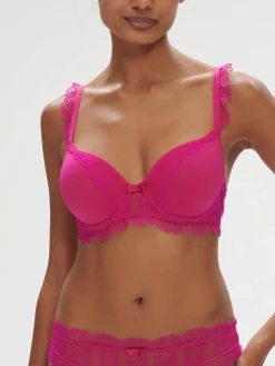 Soutien-gorge spacer décolleté plongeant - Rose Hibiscus