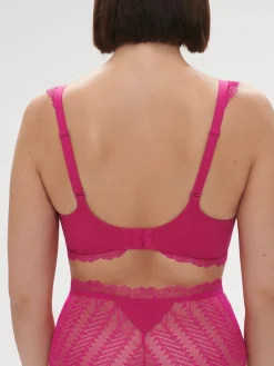 Soutien-gorge spacer décolleté plongeant - Rose Hibiscus