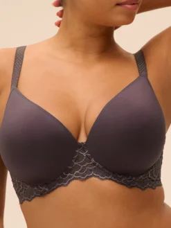 Soutien-gorge spacer décolleté plongeant - Gris Graphite