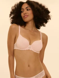 Soutien-gorge spacer décolleté plongeant - Poudre