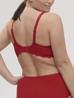 Soutien-gorge spacer décolleté plongeant - Rouge Tango