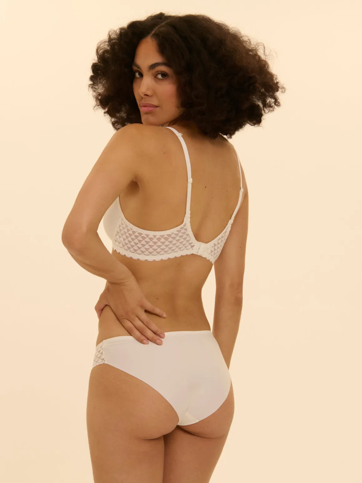 Soutien-gorge spacer décolleté plongeant - Naturel