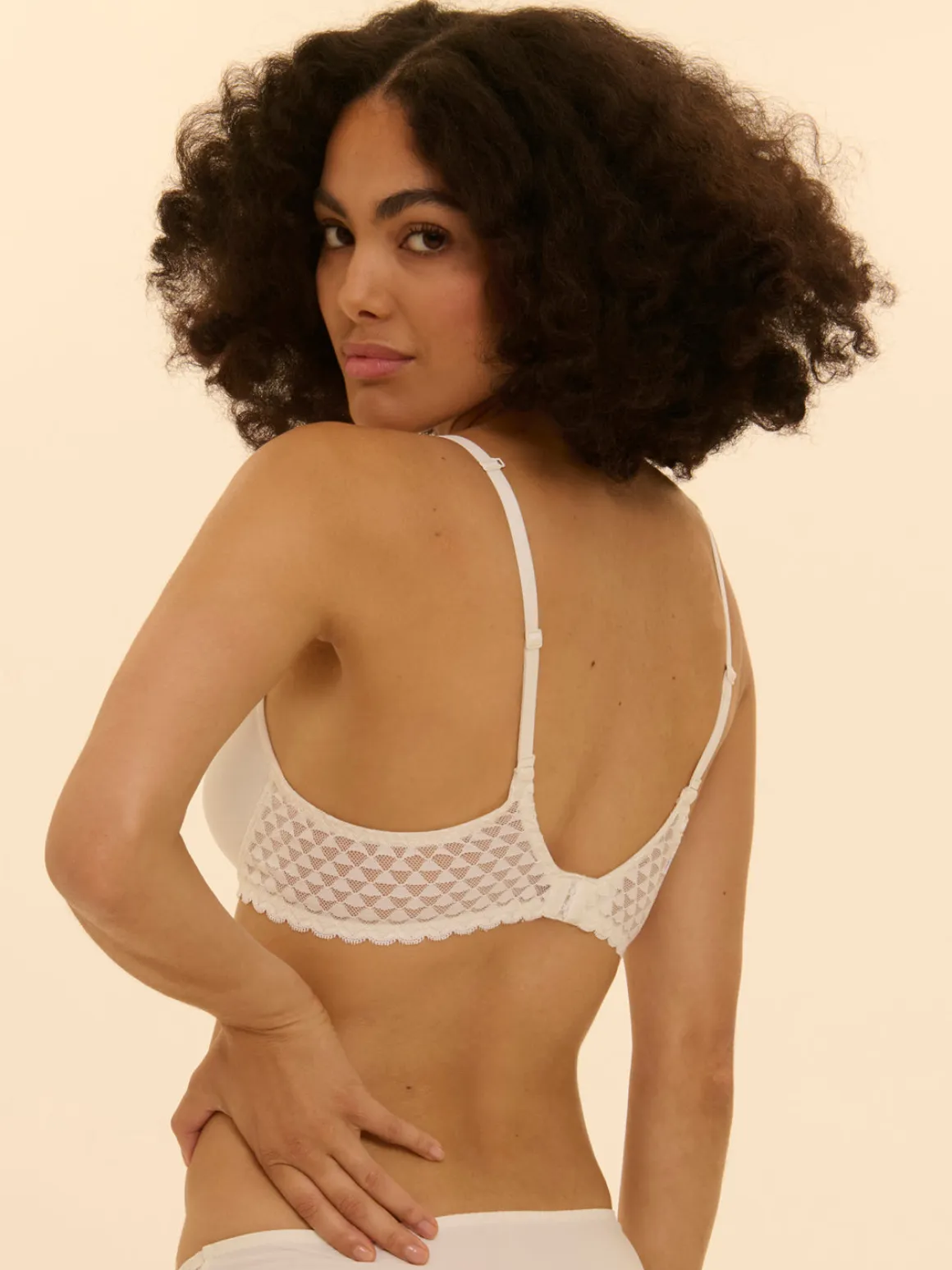 Soutien-gorge spacer décolleté plongeant - Naturel