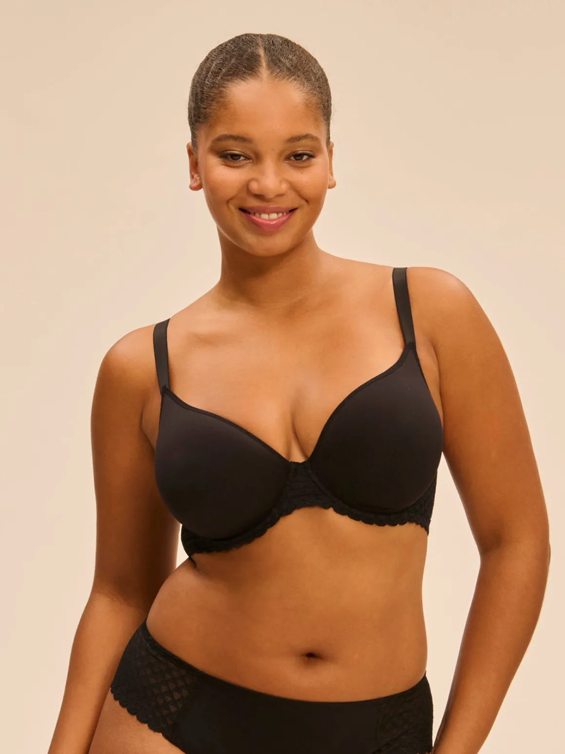 Soutien-gorge spacer décolleté plongeant - Noir