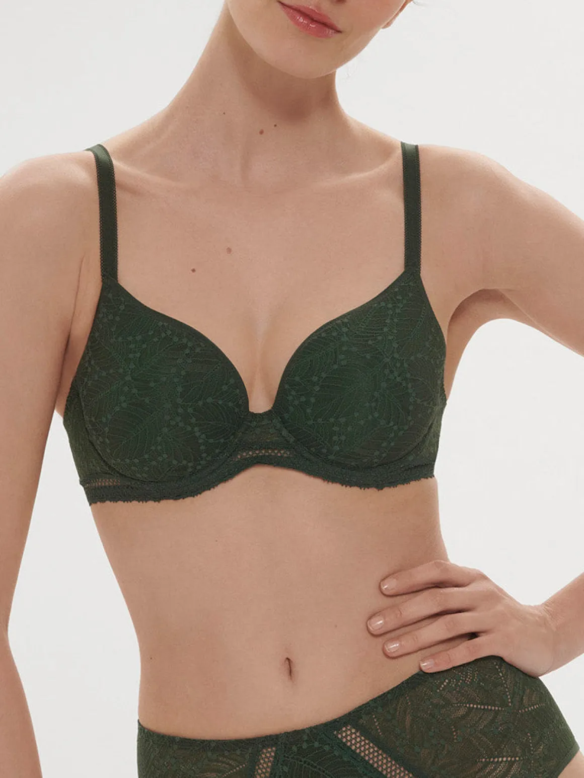 Soutien-gorge spacer décolleté plongeant - Vert Icône
