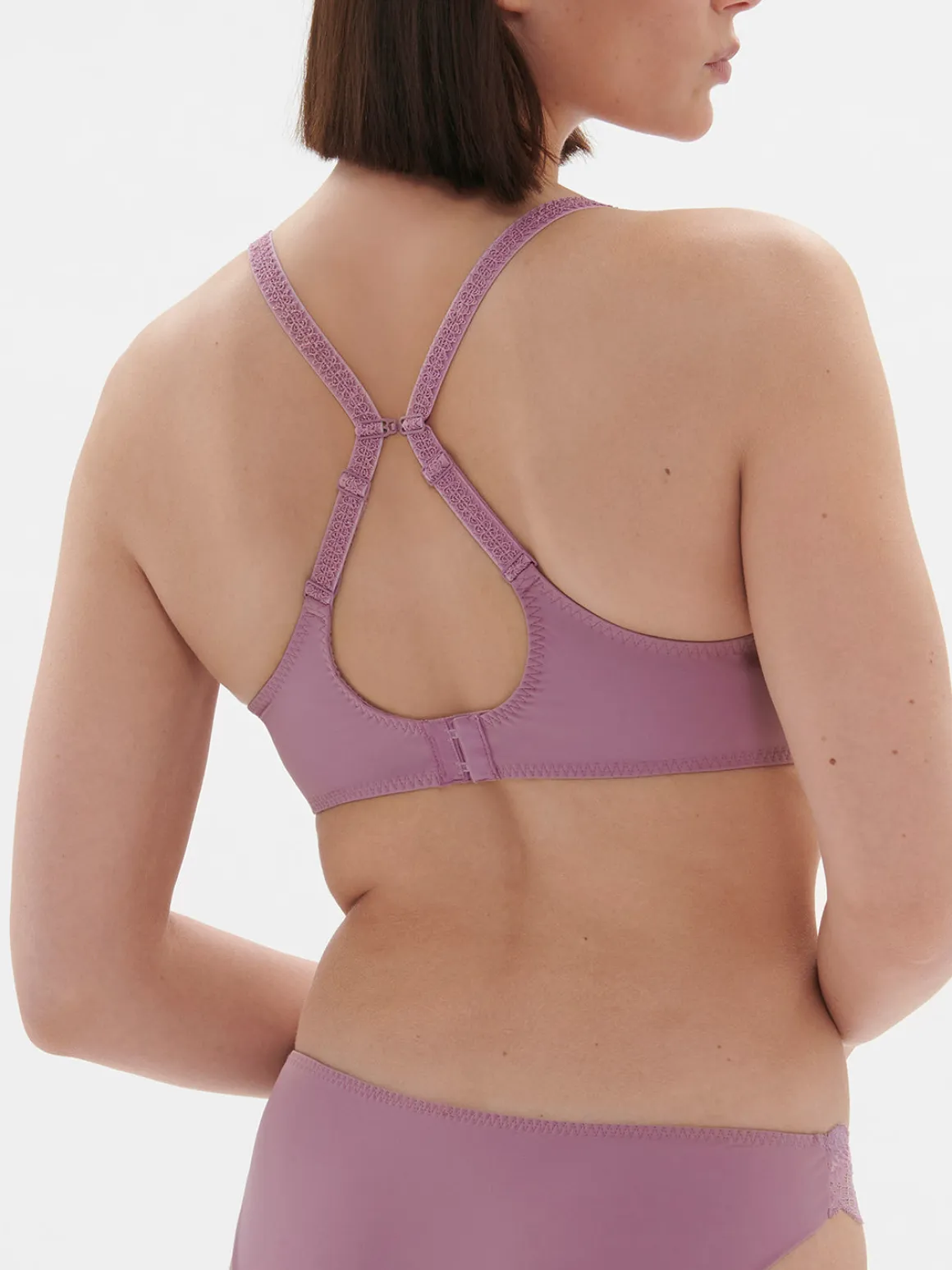 Soutien-gorge spacer décolleté plongeant - Mauve Glamour