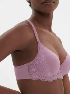 Soutien-gorge spacer décolleté plongeant - Mauve Glamour