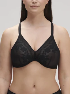 Soutien-gorge triangle avec armatures - Noir