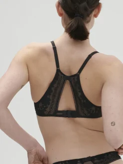 Soutien-gorge triangle avec armatures - Noir