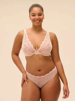 Soutien-gorge triangle avec armatures - Poudre Pétale